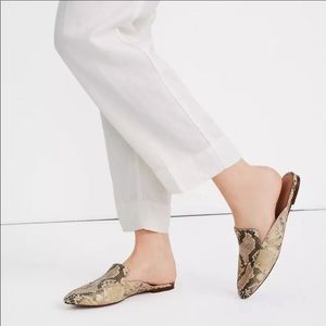 MADEWELL Mule Snake Embossed Leather size 9.5 NWB